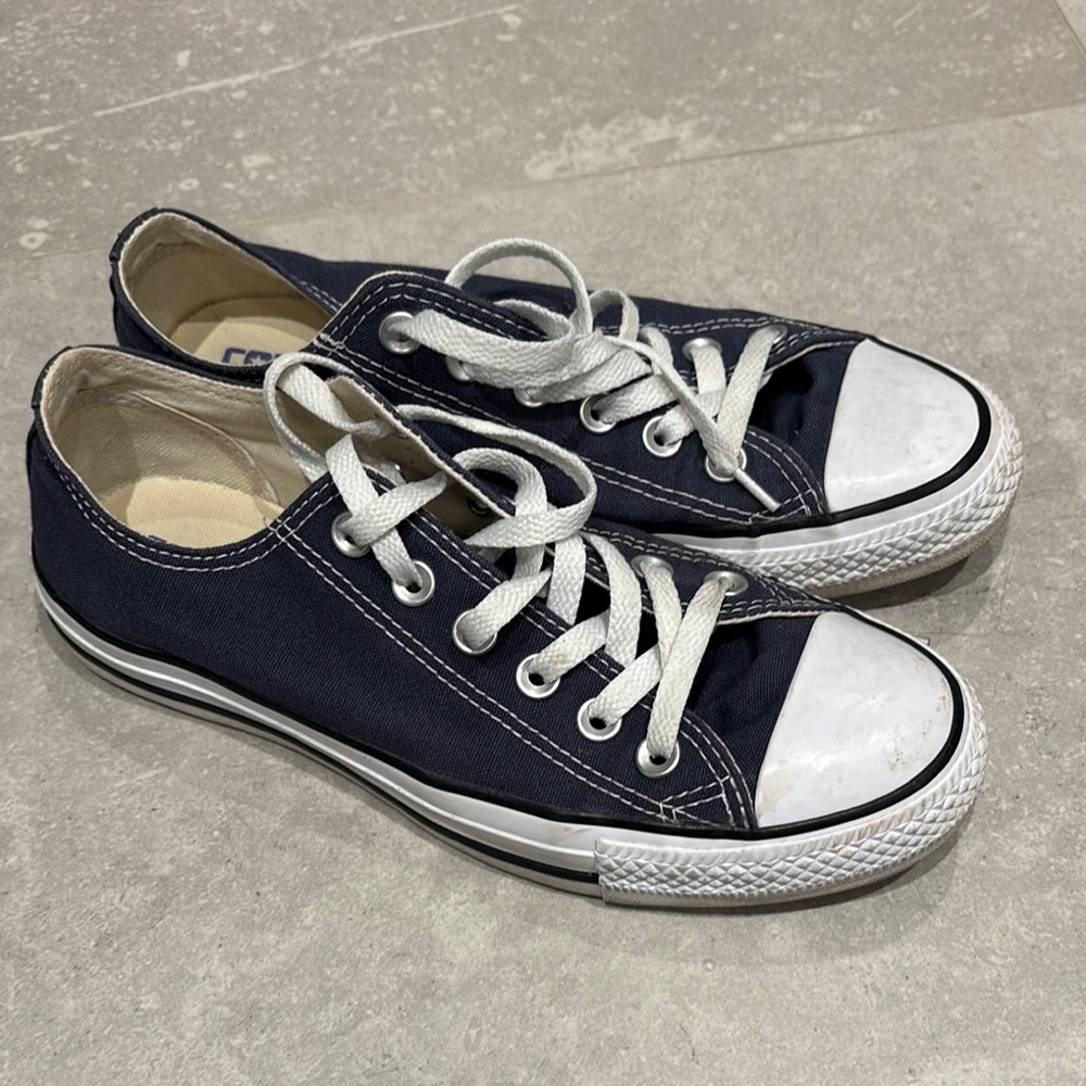 Converse Navy Blue Low-Top Sneakers
